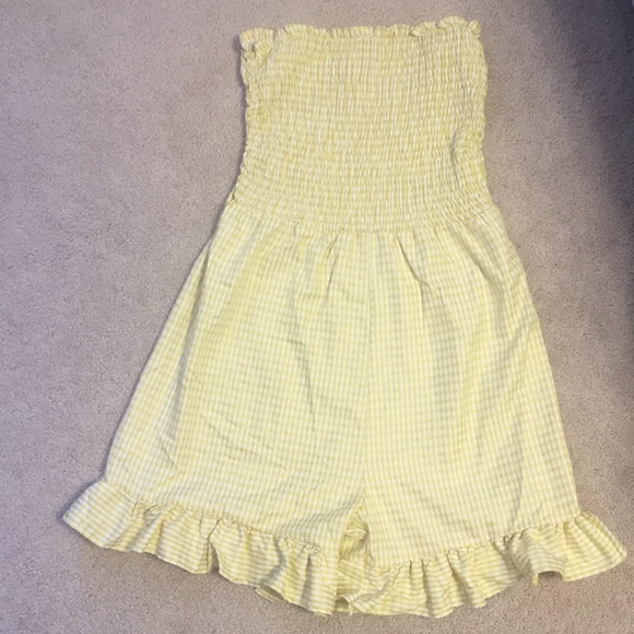 Gingham ROMWE romper - Picture 2 of 4